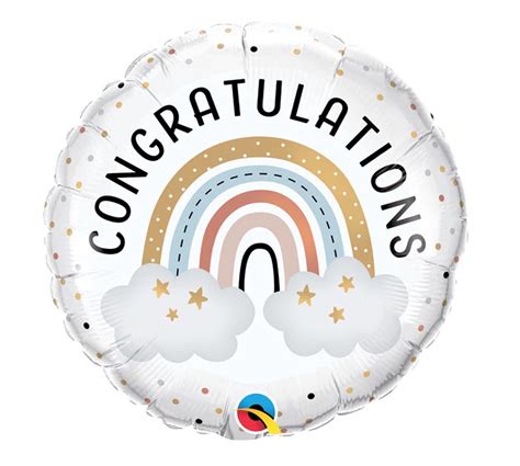 Rainbow Congratulations Balloon Salama Greenhouse And Floral