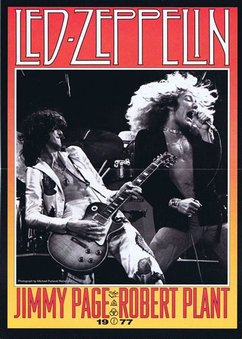 Led Zeppelin 1977 Guitar Magazine Poster 11x17 Classic Photo Etsy España