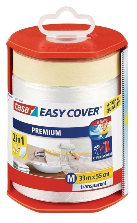 Tesa Easy Cover Premium Abdeckfolie 33 M X 55 Cm Inkl Abroller Bei