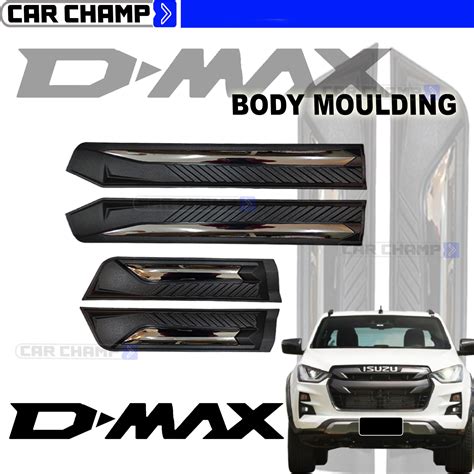 Isuzu Dmax 2021 2022 OEM Side Body Cladding Body Moulding Dual Tone