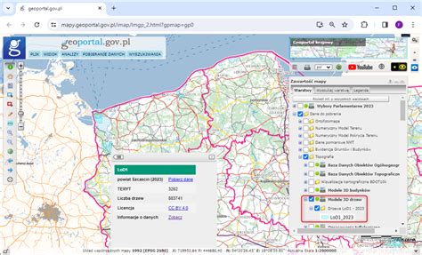 Modele D Drzew Dost Pne W Serwisie Geoportal Gov Pl Dla Kolejnych