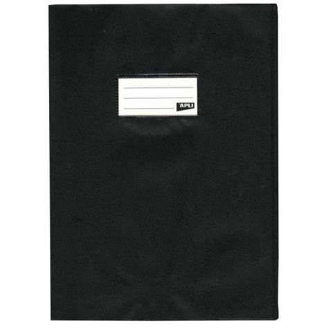 Protège cahier opaque noir en PVC Format A4 21x29 7 cm Épaisseur 19