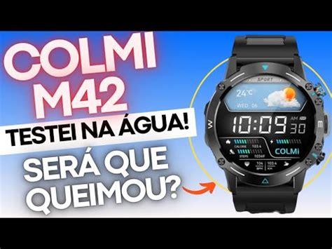 Lan Amento Smartwatch Colmi M Certifica O Militar Testei Na