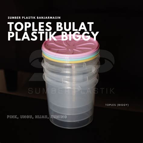 Jual Toples 5 10 16 Liter Biggy Bygy Plastik Warna Toples Kerupuk