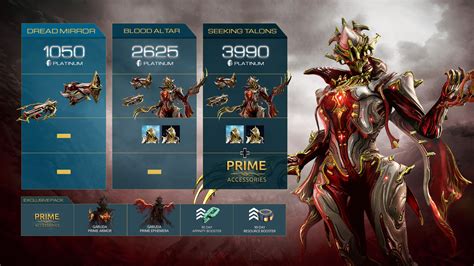 Buy Cheap Warframe Garuda Prime Access Dread Mirror Pack Cd Key 🏷️