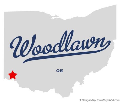 Map of Woodlawn, OH, Ohio