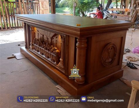 Jual Altar Katolik Meja Altar Gereja Katolik Relief Perjamuan Kudus