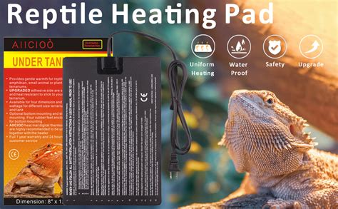 Amazon Aiicioo Under Tank Heater 16W Reptile Heating Pad