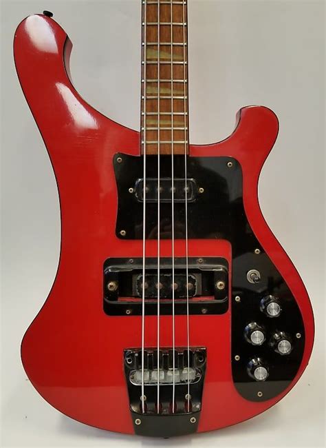 Rickenbacker Vintage 1988 4003red Electric Bass Guitar W Case Reverb Electric Bass Bass