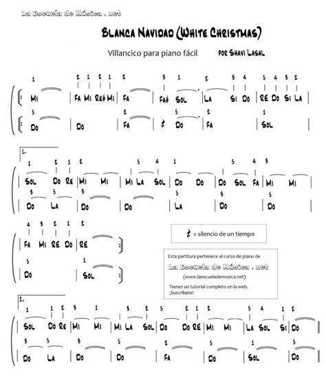 Canciones De Navidad Para Piano Cuatro Conocidas Melodías Populares