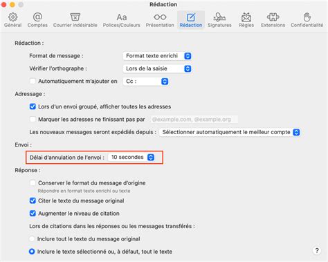 MacOS Ventura Comment Annuler Lenvoi Dun Mail