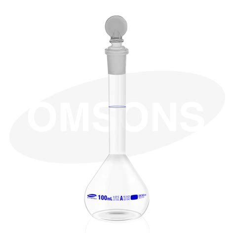 Volumetric Flask Wide Mouth Class A Omsons Labs