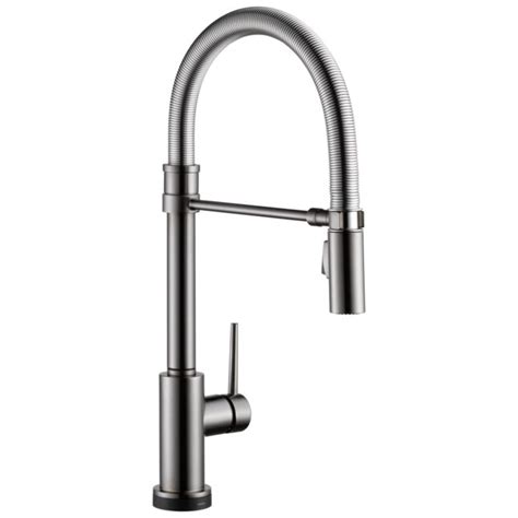 Delta Trinsic Pro Touch2o Black Stainless Single Handle Pull Down Touch