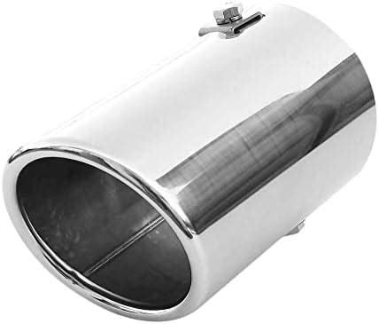 Exhaust Tip Trim Car End Pipe Tail Sport Muffler Stainless Steel Chrome