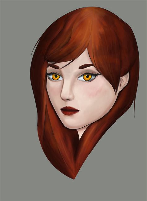 Red Head Girl By Th Blck Knght On Deviantart