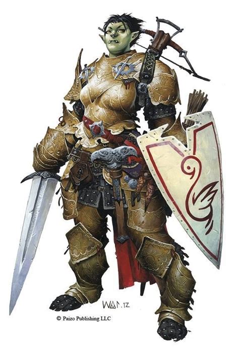 Female Half Orc Pathfinder