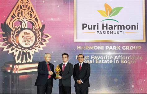 Dua Perumahan Harmoni Park Group Raih Penghargaan Indonesia Property