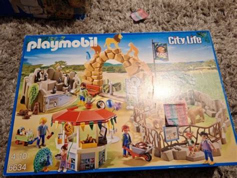 Playmobil City Life Large Zoo Boxed With Animals 6634 Plus Extra