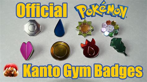 Official Pokemon Kanto Gym Badges Review Hxchector