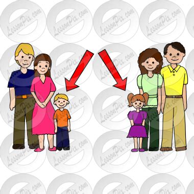 Cousins Picture for Classroom / Therapy Use - Great Cousins Clipart