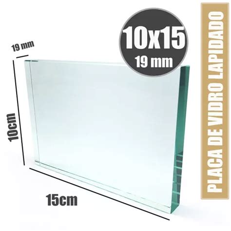 Placa De Vidro 15x10 Lisa 19mm Grossa Para Manipulação MercadoLivre