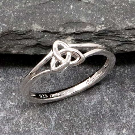 Trinity Knot Silver Ring Celtic Rings Rings From Ireland