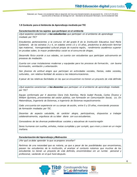 Planificador Ambiente De Aprendizaje A Pdf