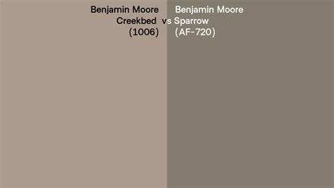 Benjamin Moore Creekbed Vs Sparrow Side By Side Comparison