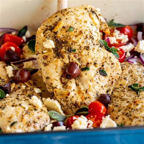 Baked Greek Chicken Breasts Sprinkles And Sprouts