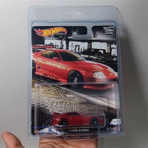 Hot Wheels Premium Toyota Supra Free Protector Shopee Malaysia