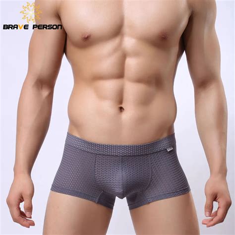 Brave Person Men S Boxershorts Sportswear Sexy Mesh Breathable Boxer