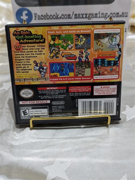 Mario And Luigi Bowsers Inside Story Complete CIB USA Copy