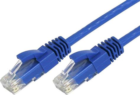 Powertech Uutp Cat5e Καλώδιο Δικτύου Ethernet 1m Μπλε Cab N051