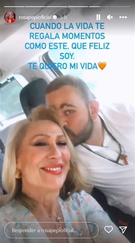 Rosa Benito presume de su relación con David Flores con esta foto