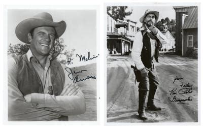 Gunsmoke: James Arness and Ken Curtis (2) Signed Photographs | RR