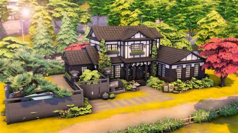 Japanese Spa 🪷 The Sims 4 Speed Build No Cc Youtube