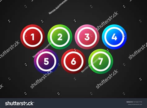 Colorful Bingo Balls Vector Illustration Stock Vector (Royalty Free) 1515321719