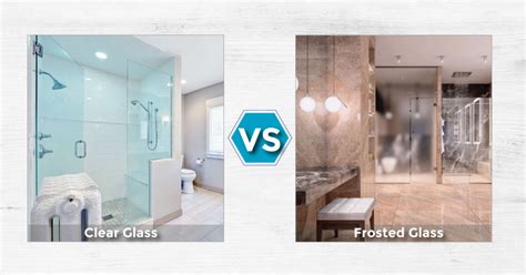 Clear Vs Frosted Shower Glass Doors Pros And Cons Glass Genius