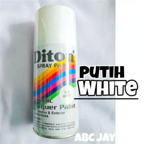 Diton White 840 Cat Semprot Putih 300ml Pilok Pylox Pilox Mengkilap