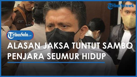 Ferdy Sambo Dituntut Penjara Seumur Hidup Dalam Kasus Brigadir J