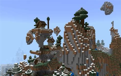 Floating Island Village Seed Minecraft Map