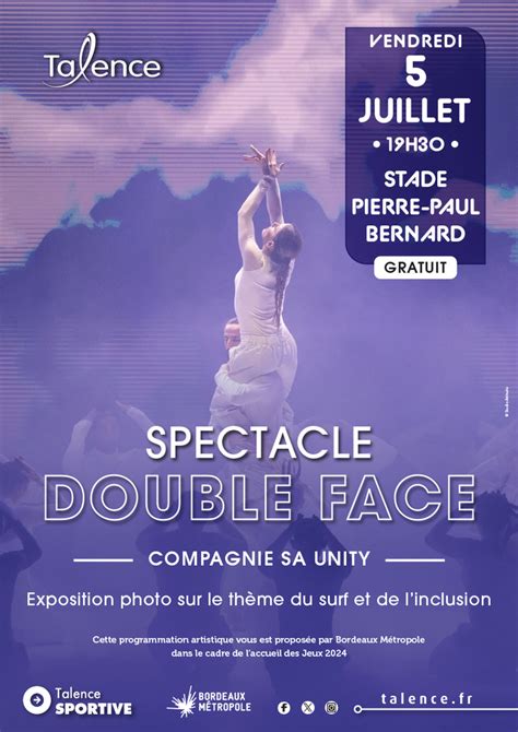 Spectacle Double Face SA Unity Au Stade Pierre Paul Bernard Jeux