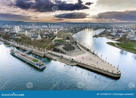 koblenz city germany historic monument german corner   rivers