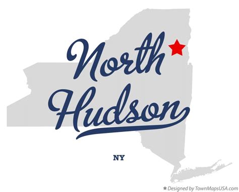 Map of North Hudson, NY, New York