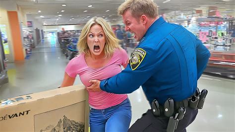 When Entitled Karen Shoplifters Get Humbled By Cops Youtube