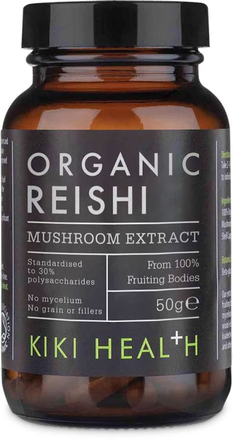 Kiki Health Organic Reishi Extract Mushroom Powder 50g Medino