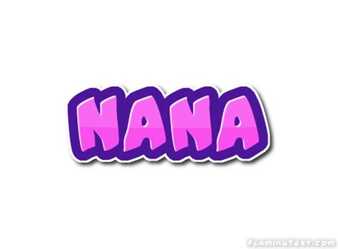 Nana Logo | Free Name Design Tool from Flaming Text