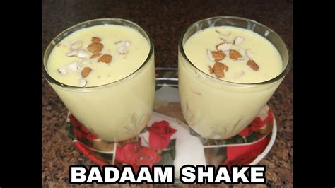 Badam Shake Almond Shanke Badam Milk Recipe Badammilkshake