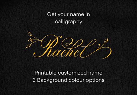 Get Your Name in Calligraphy Printable Digital Handwritten - Etsy