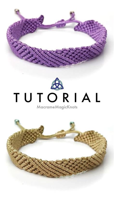 Macramé Pulsera Macrame ZigZag Bracelet Tutorial Macrame bracelet